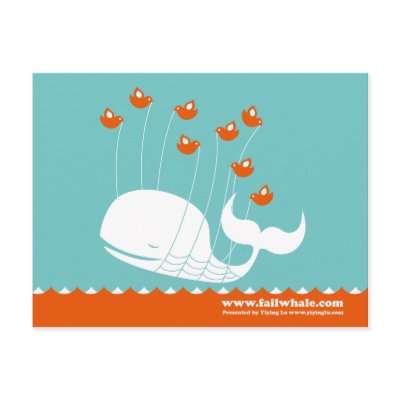 Fail Whale Post Card by failwhale