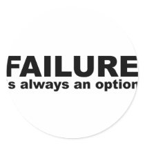 failure is always an option stickers