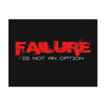 FAILURE Is not an Option Postcard