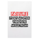 Failure...Not an Option...Electrician Stationery