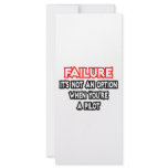 Failure...Not an Option...Pilot rack cards