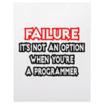 Failure...Not an Option...Programmer letterhead