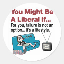 failure_not_an_option round sticker