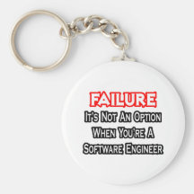 Failure...Not an Option...Software Engineer Keychain