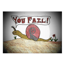 Failure notice business card