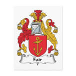 Fair Family Crest Postcards