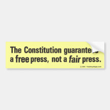 Fair press? bumper stickers