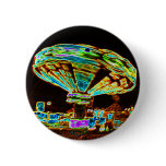 Fair ride Swings Blur Black and Neon Pinback Button
