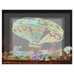 Fair ride Swings Blur Black and Neon Custom Letterhead