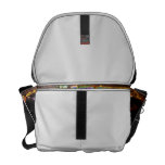 Fair ride Swings Blur Black and Neon Messenger Bags