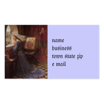 Fair Rosamund at the Window Business Card Templates