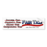 Fair Tax Bumper Sticker bumper stickers