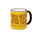 Fair Trade slogan on Mug for Activists