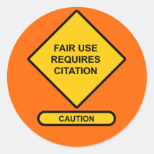 Fair Use Requires Citation Sticker