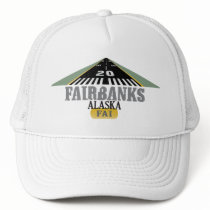 Fairbanks Alaska - Airport Runway Mesh Hats