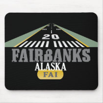 Fairbanks Alaska - Airport Runway Mouse Pad
