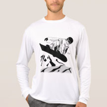 Faire du surf des neiges 5 t-shirt