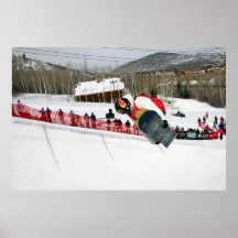 Faire du surf des neiges dans Park City Poster