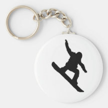 Faire du surf des neiges porte-clefs