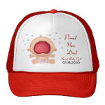 Faire-part braillant de bébé pour le nouveau papa casquettes de camionneur