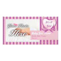 Faire-part de bébé photocarte