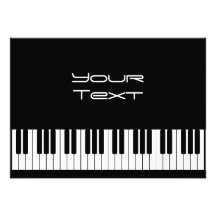 Faire-part de clavier de piano