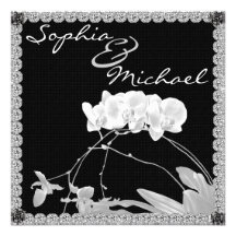 Faire-part de mariage BLANC de verger