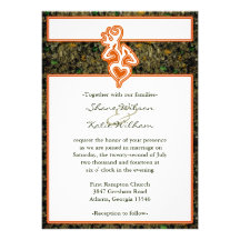 Faire-part de mariage de Camo de chasse
