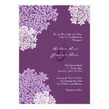 Faire-part de mariage de dentelle de la Reine Anne