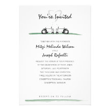 Faire-part de mariage de ferme -- Style classique