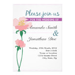 Faire-part de mariage de fleur de Nouveau invitations