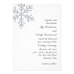 Faire-part de mariage de flocon de neige d'hiver