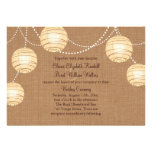 Faire-part de mariage de lanternes de partie de to invitations