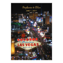 Faire-part de mariage de Las Vegas