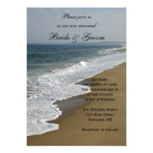 Faire-part de mariage de plage