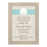 Faire-part de mariage de plage du dollar de sable 