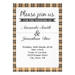 Faire-part de mariage de plaid invitations