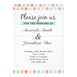 Faire-part de mariage de point de polka invitations
