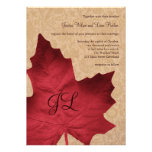 Faire-part de mariage décoré d'un monogramme vinta invitations