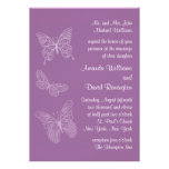 Faire-part de mariage en filigrane de papillon dan invitations