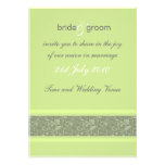 Faire-part de mariage - imaginaire floral - vert p