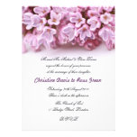 Faire-part de mariage lilas romantique