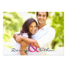 Faire-part de mariage personnalisable de photo