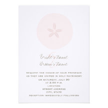 Faire-part de mariage rose de plage du dollar de s