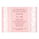 Faire-part de mariage rose et vintage de ballet de invitations