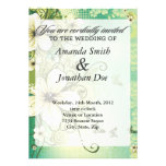 Faire-part de mariage tropical de fleur invitations