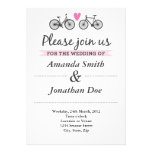 Faire-part de mariage vintage de bicyclette et de  invitations