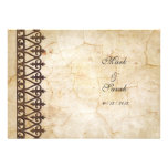 Faire-part de mariage vintage de collection de par