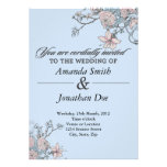 Faire-part de mariage vintage de fleur invitations