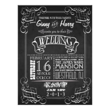 Faire-part de mariage vintage de tableau